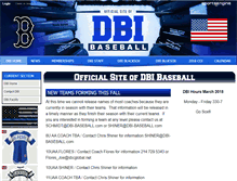 Tablet Screenshot of dbi-baseball.com